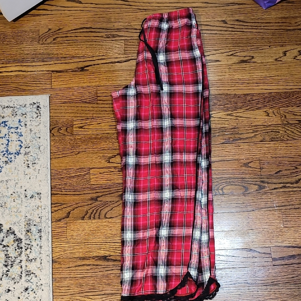 5 for $25 Victoria's Secret Red Plaid Pajama Bottoms